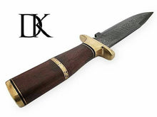 Load image into Gallery viewer, Custom Handmade Damascus Steel Hunting Knife / Camping Knife /  Practical Knife DK-0025