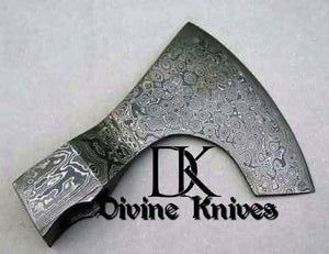 Custom  Handmade Damascus steel hatchet head DK-0105