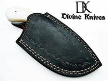Load image into Gallery viewer, Custom Made Damascus Steel Hunting Knife / Skinning Knife  Gut Hook DK-0101