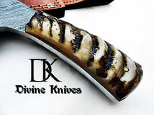 Load image into Gallery viewer, Custom Hand Made Damascus Steel Hunting Knife / Skinning Knife DK-0116