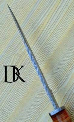 Custom Handmade Damascus Steel Bowie Knife With Leather Sheath/ Hunting Knife DK-0043