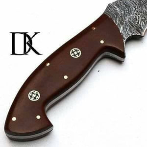 Handmade Damascus Steel Hunting Skinner Knife - 10.00 Inches/  Fixed Blade Knife DK-0163