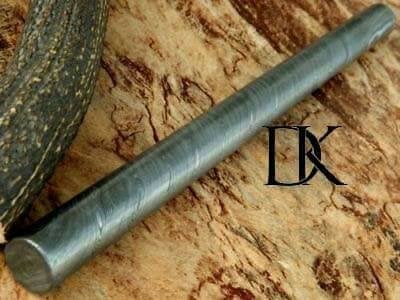 Damascus Steel Round Billet Rod For Guard , Rings And Jewelery Making/ Raw Materials for Jewelery DK-0126