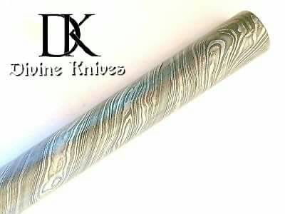 Twisted Damascus Steel Round Bar For Knife Guard/ring Jewelry Making DK-0126