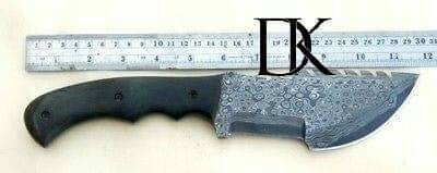 Handmade Damascus Steel Tracker Knife 11.75 inches Micarta Handle / Survival Knife / Hunting Knife DK-0162