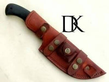 Load image into Gallery viewer, Handmade Damascus Steel Tracker Knife 11.75 inches Micarta Handle / Survival Knife / Hunting Knife DK-0162