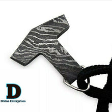 Load image into Gallery viewer, DE-0014 Custom Handmade Damascus steel Viking pendant /Thor Hammer Pendant/Jeweller