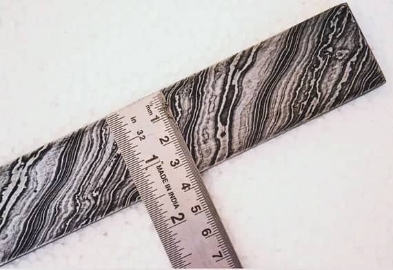 DE-0051 Custom Handmade Damascus Steel Layers Twist Twisted Blade Knives Knife Bar Blank Billet Making Bar Billet Making Blades