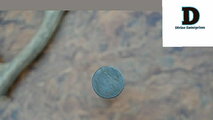 Twisted damascus steel, round billet bar for guard and ring a DE-0016