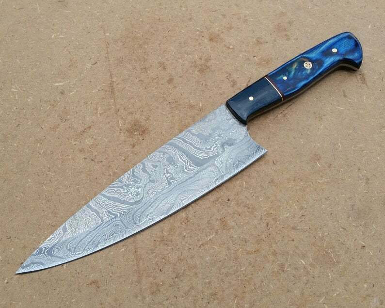 Handmade Custom Damascus Steel Kitchen Knife DK-0372
