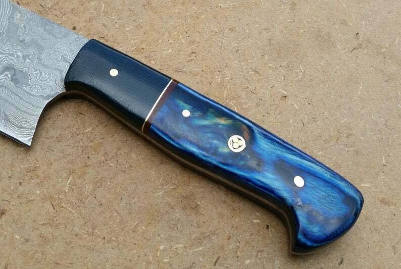 Handmade Custom Damascus Steel Kitchen Knife DK-0372