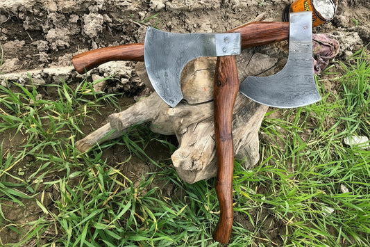 Custom Handmade Damascus Steel Tomahawk Hatchet