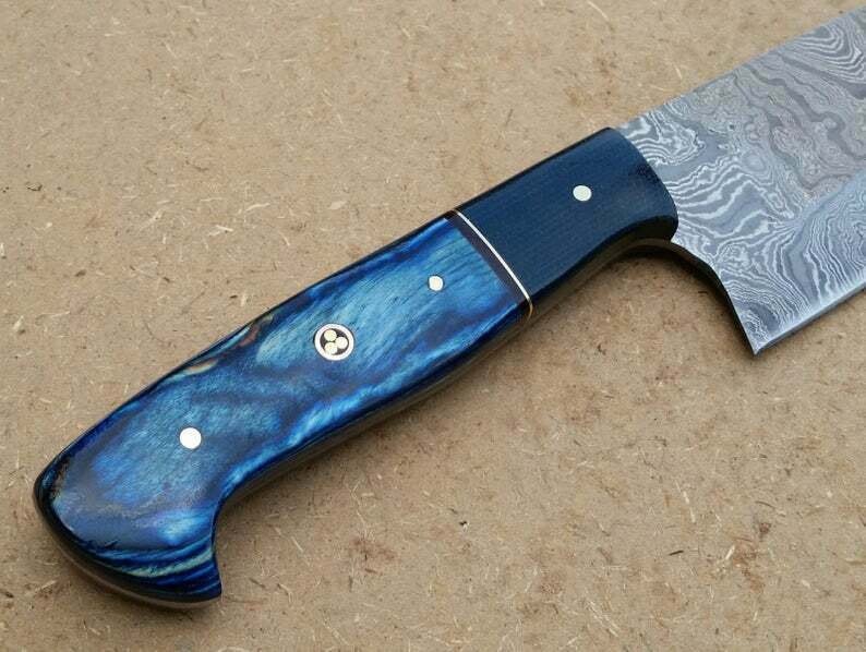 Handmade Custom Damascus Steel Kitchen Knife DK-0372