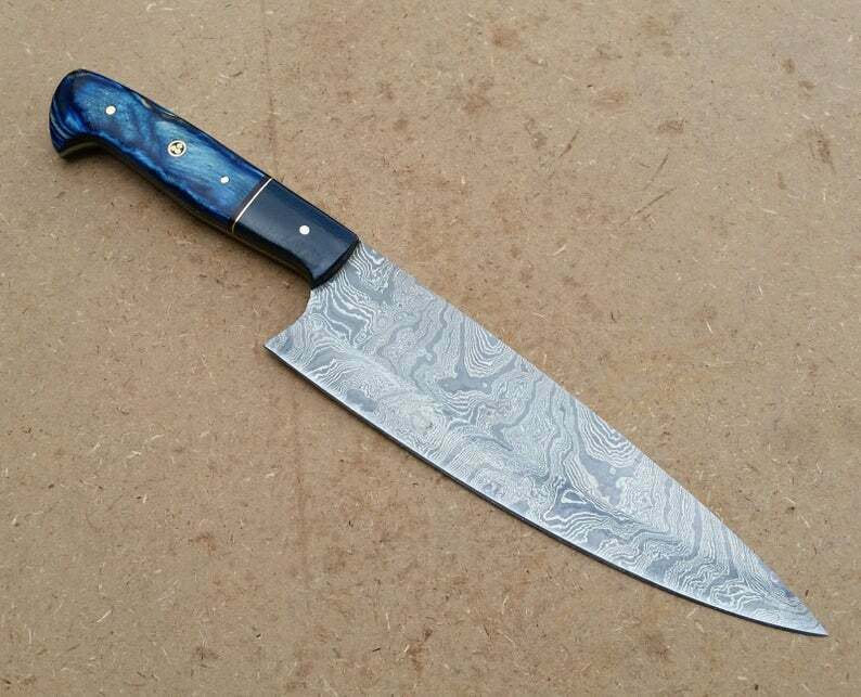 Handmade Custom Damascus Steel Kitchen Knife DK-0372