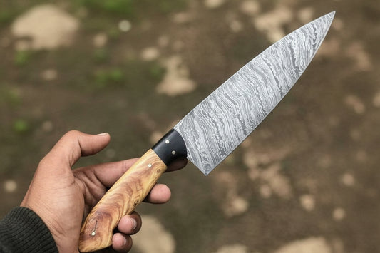 Custom Handmade Damascus Steel Chef Knife/Kitchen Knife/Perfect Gift DK-0353