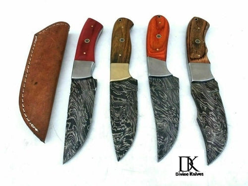 Skinner Knife – damascus , nan handle