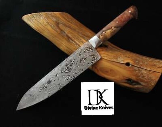 Hand Forged Damascus Sabatier Chef Knife with Australian DK-0253