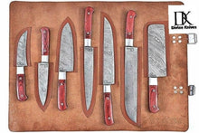 Load image into Gallery viewer, Handmade Damascus Knives Kitchen Set, With Sharp Edge DK-0258