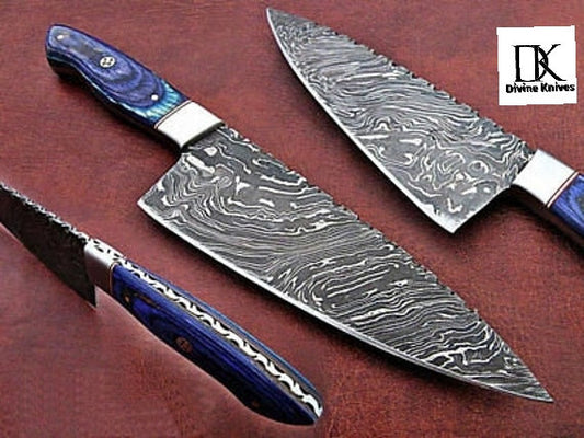 Custom Handmade Damascus Steel Chef Knife/ Kitchen Knife/Perfect Gift DK-0226