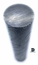 Load image into Gallery viewer, 5.5&quot; long custom handmade Damascus Steel round bar rod with 32mm thickne DE-0057