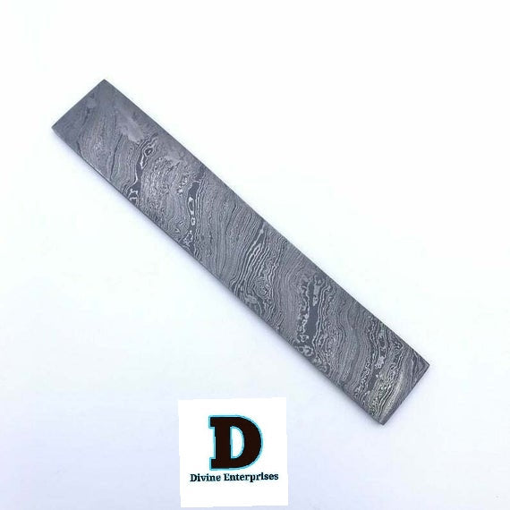 10” Damascus Steel Blank Billet- Blade For Knife Making DE-0054