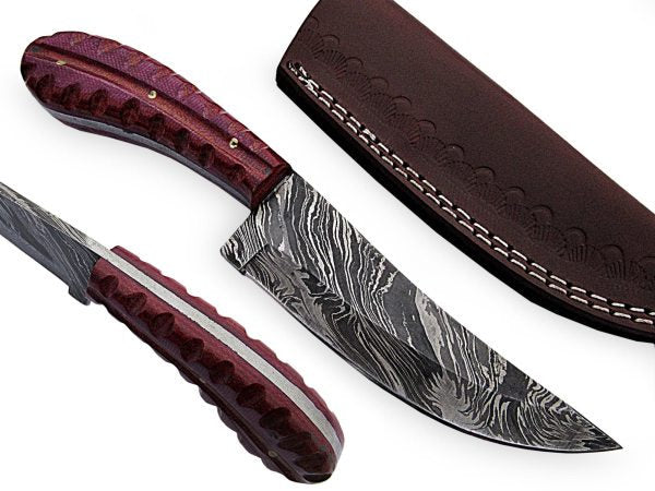 Handmade Bush craft Knife Damascus Steel DK-0403