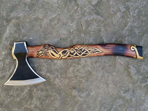 Handmade Damascus Steel Tomahawk Axe DK_0423