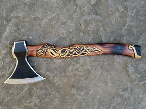 Handmade Damascus Steel Tomahawk Axe DK_0423
