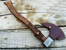 Load image into Gallery viewer, Handmade Damascus Steel Tomahawk Axe DK-0427