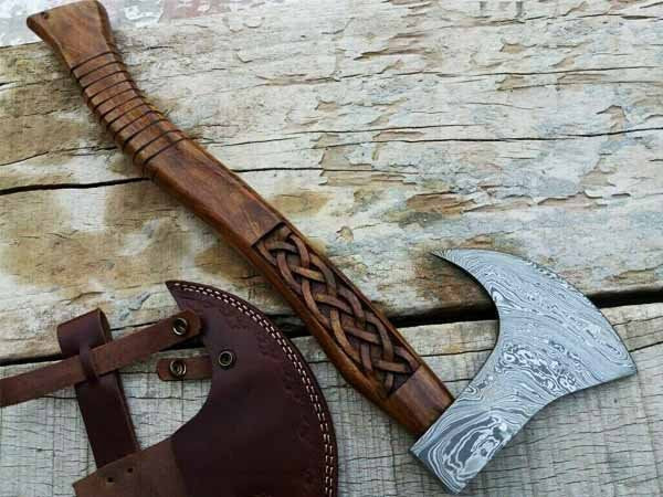 Handmade Damascus Steel Tomahawk Axe DK-0427