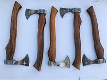 Load image into Gallery viewer, Handmade Damascus Steel Tomahawk Axe DK-0428