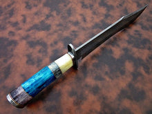 Load image into Gallery viewer, Custom Handmade Bowie Knife Damascus Steel | Hunting Knives DK-0446