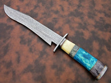 Load image into Gallery viewer, Custom Handmade Bowie Knife Damascus Steel | Hunting Knives DK-0446