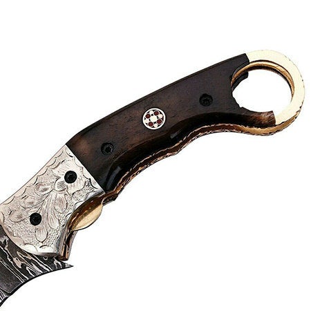 Handmade Folding Knife Damascus Steel DK-0497