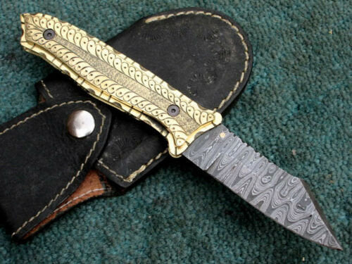 Handmade Folding Knife Damascus Steel DK-0508