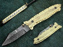 Load image into Gallery viewer, Handmade Folding Knife Damascus Steel DK-0508