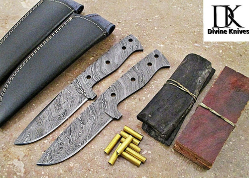 Hunting Knife – damascus , micarta handle