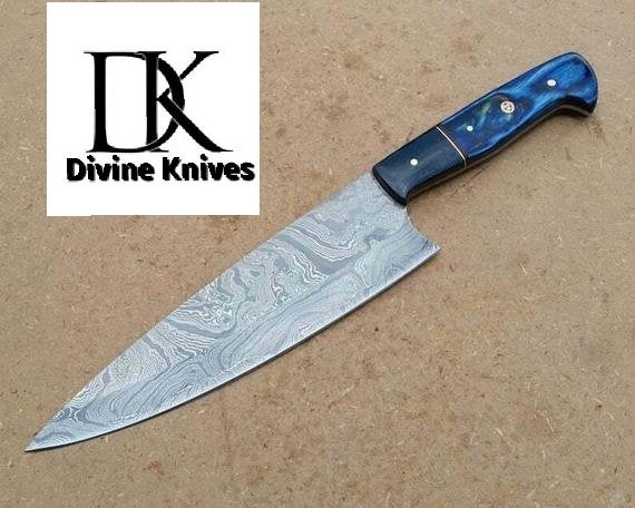 Handmade Custom Damascus Steel Kitchen Knife DK-0372