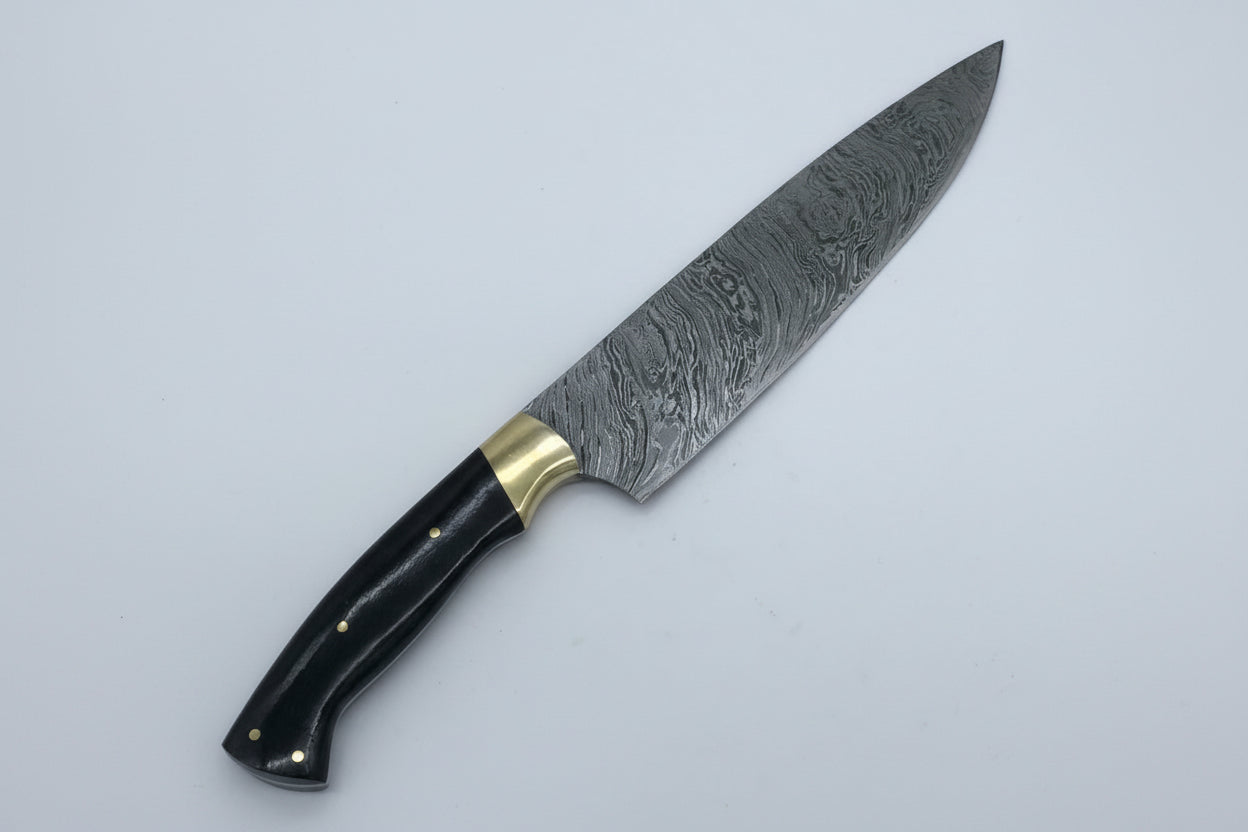 Quality handmade 13" Damascus Steel chef knife with 8" cutting blade DK-0324