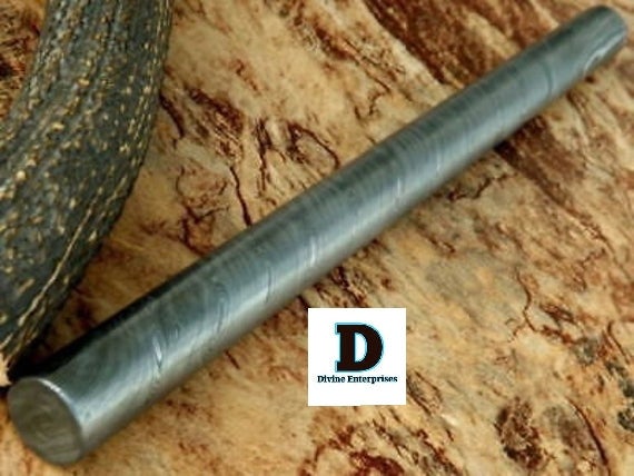 Custom made twist Damascus Steel billet bar /knife making /Razor DE-0064