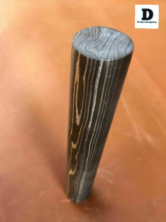 100x24 Handmade Damascus Steel Solid Round Bar-Rod-Jewllery Making de-0067