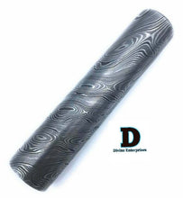 Load image into Gallery viewer, 5.5&quot; long custom handmade Damascus Steel round bar rod with 32mm thickne DE-0057