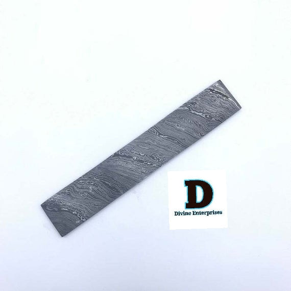 10” Damascus Steel Blank Billet- Blade For Knife Making DE-0054