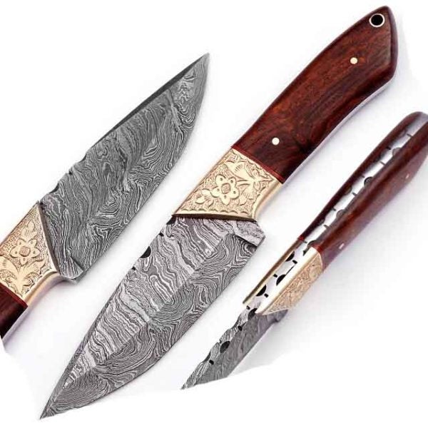 Handmade Bush craft Knife Damascus Steel DK-0403