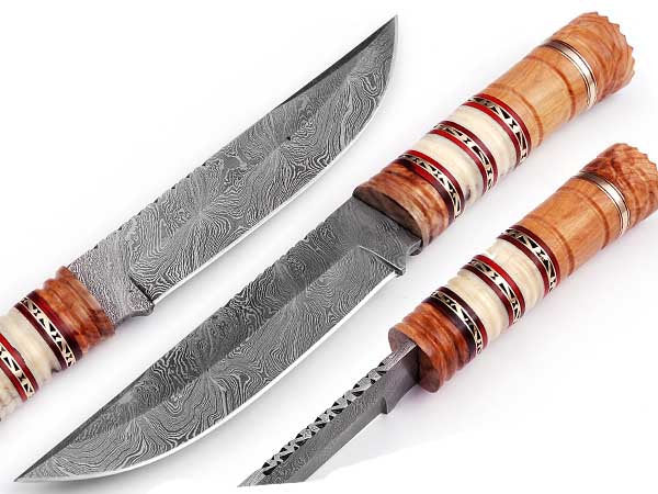 Handmade Bush-craft Knife Damascus Steel DK-0405