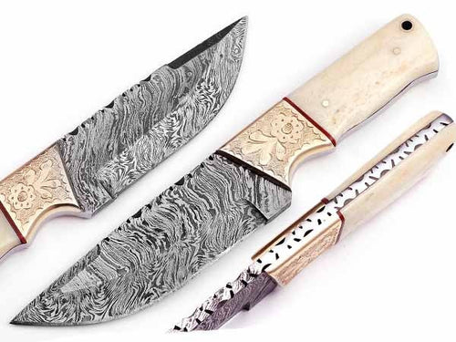 Handmade Bushcraft Knife Damascus Steel DK-0407