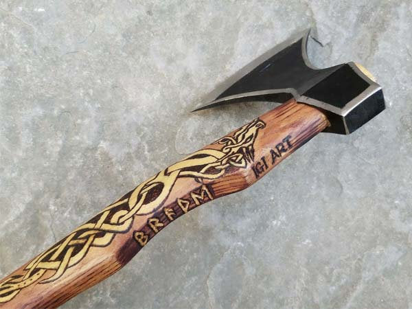 Handmade Damascus Steel Tomahawk Axe DK_0423