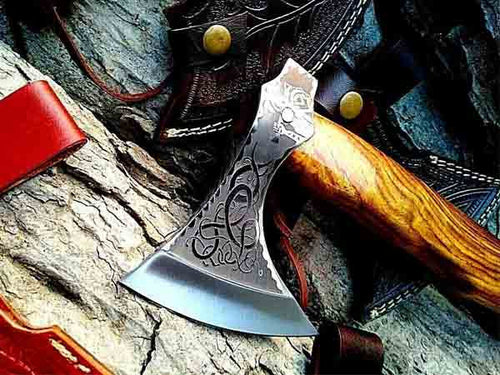 Handmade Damascus Steel Tomahawk Axe  DK-0424