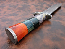 Load image into Gallery viewer, Custom Handmade Bowie Knife Damascus Steel | Hunting Knives DK-0439