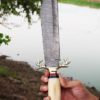 Load image into Gallery viewer, Custom Handmade Bowie Knife Damascus Steel | Hunting Knives DK-0441